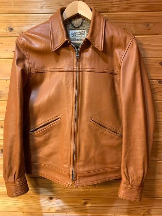 ADDICT CLOTHES AD-14 leather jacket Sheep hide size:38 from Japan