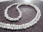 20.12 ct natural white uncut raw rough diamond beads 16 '' strand necklace N R