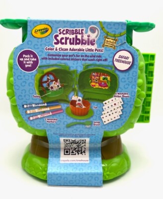 Crayola Scribble Scrubbie Pets Safari Treehouse Toy Set, Holiday Arts & Crafts