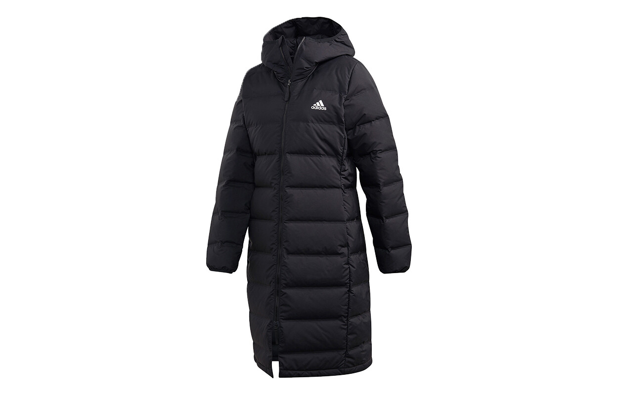 теплая куртка с капюшоном с логотипом adidas Helionic на пуху