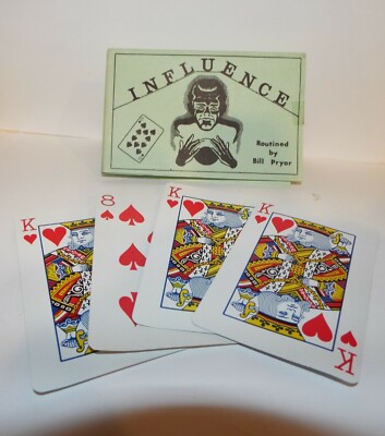 Bill Pryor's Influence Magic Card Routine Effect Vintage HTF Obsolete