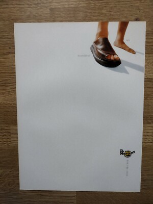 DM's - Dr Marten's shoes full page - MAGAZINE MUSIC poster ADVERT 30 X 22 cm 
