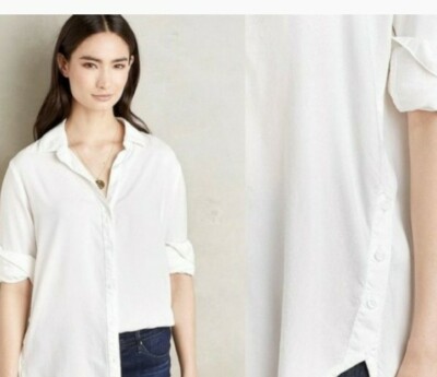 CLOTH & STONE women's Size PXS White Button Front Shirt 100