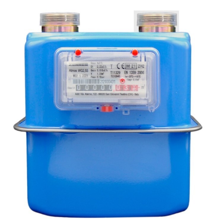 CONTATORE GAS GPL METANO MECCANICO WG2.5 TECNOGAS ZENNER 6m³/h