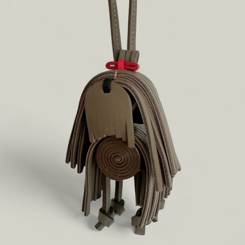 Charm borsa cane in pelle di vitello fatta a mano spedizione economica gratuita - Foto 4 di 4