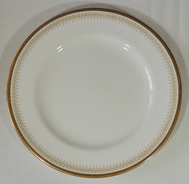Spode Copeland China England Gold Trim 10 1/4" Dinner Plate Excellent