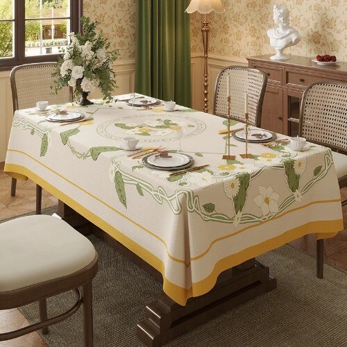 Mantel Impermeable Ligero Lujo Comedor Rectangular Tetera Mantel Americano - Imagen 30 de 30