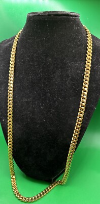 Vintage Gold Tone Monet Necklace Link 27 