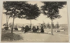 Ashtabula, OH Point Park Harbor postcard 1905 UDB unposted Cannon Ship
