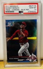 2017 Bowman Chrome - Mickey Moniak #BCP135 /150 PSA 10 Philadelphia Phillies