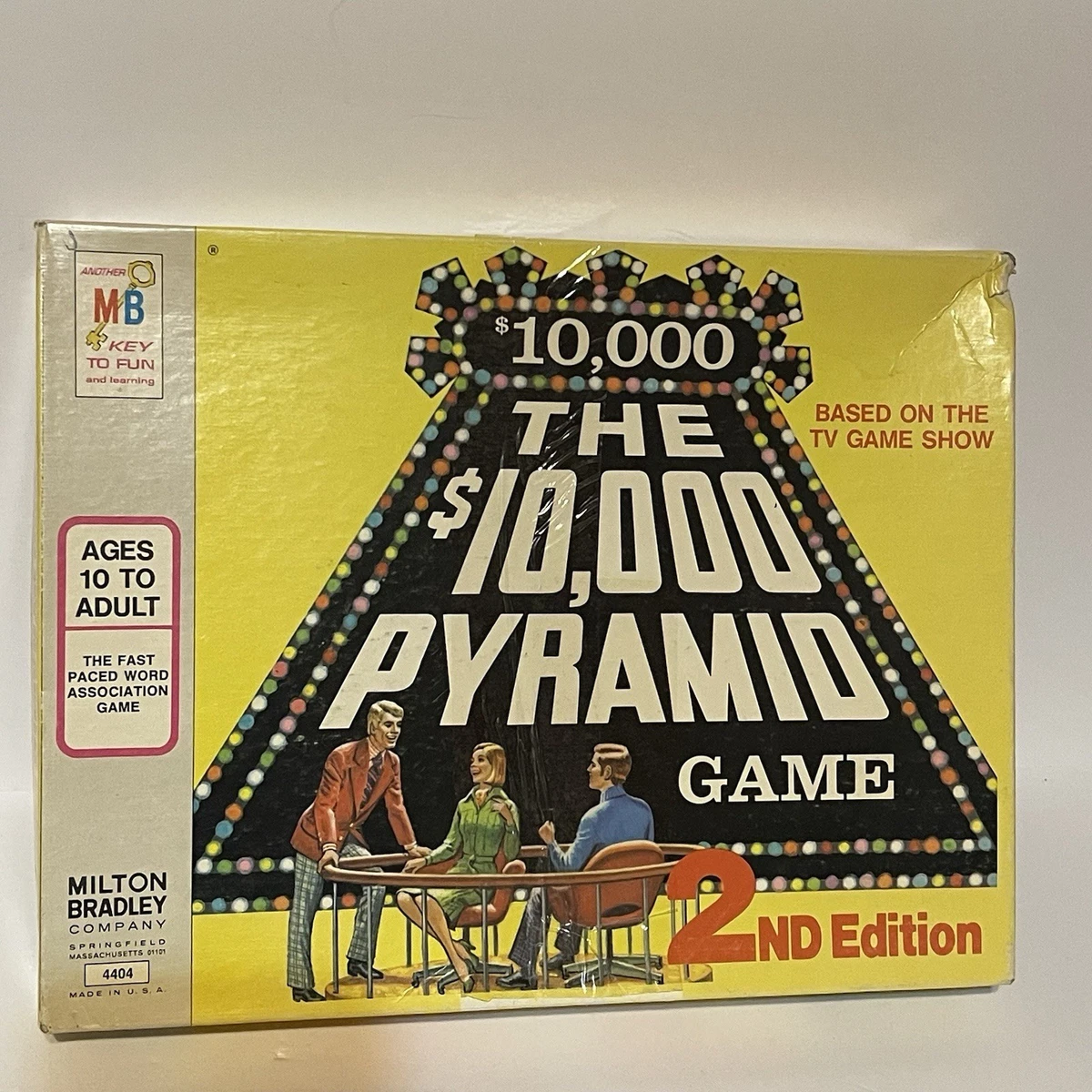 Pyramid Board Game In Vintage Manufacture Board & Traditional