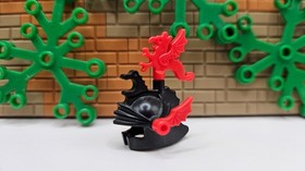 ( S1 / 11 / 3 ) Lego Castle cas017a Dragon Knights Knight 2 Red Plumes 6076 6078