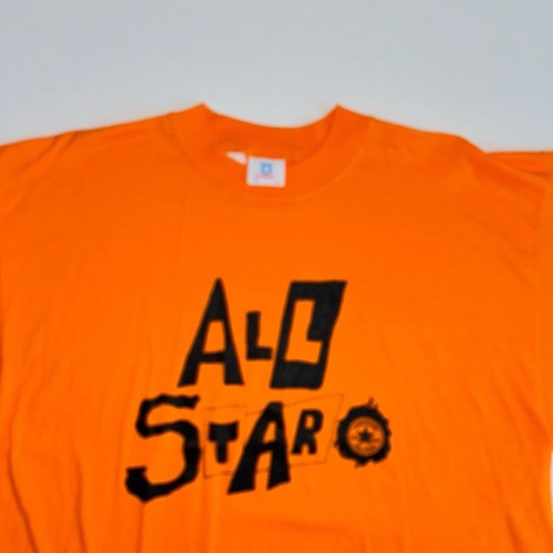 CONVERSE NOS VINTAGE ALL STAR Men’s T-shirt Orange/Black SMALL - Foto 2 di 3