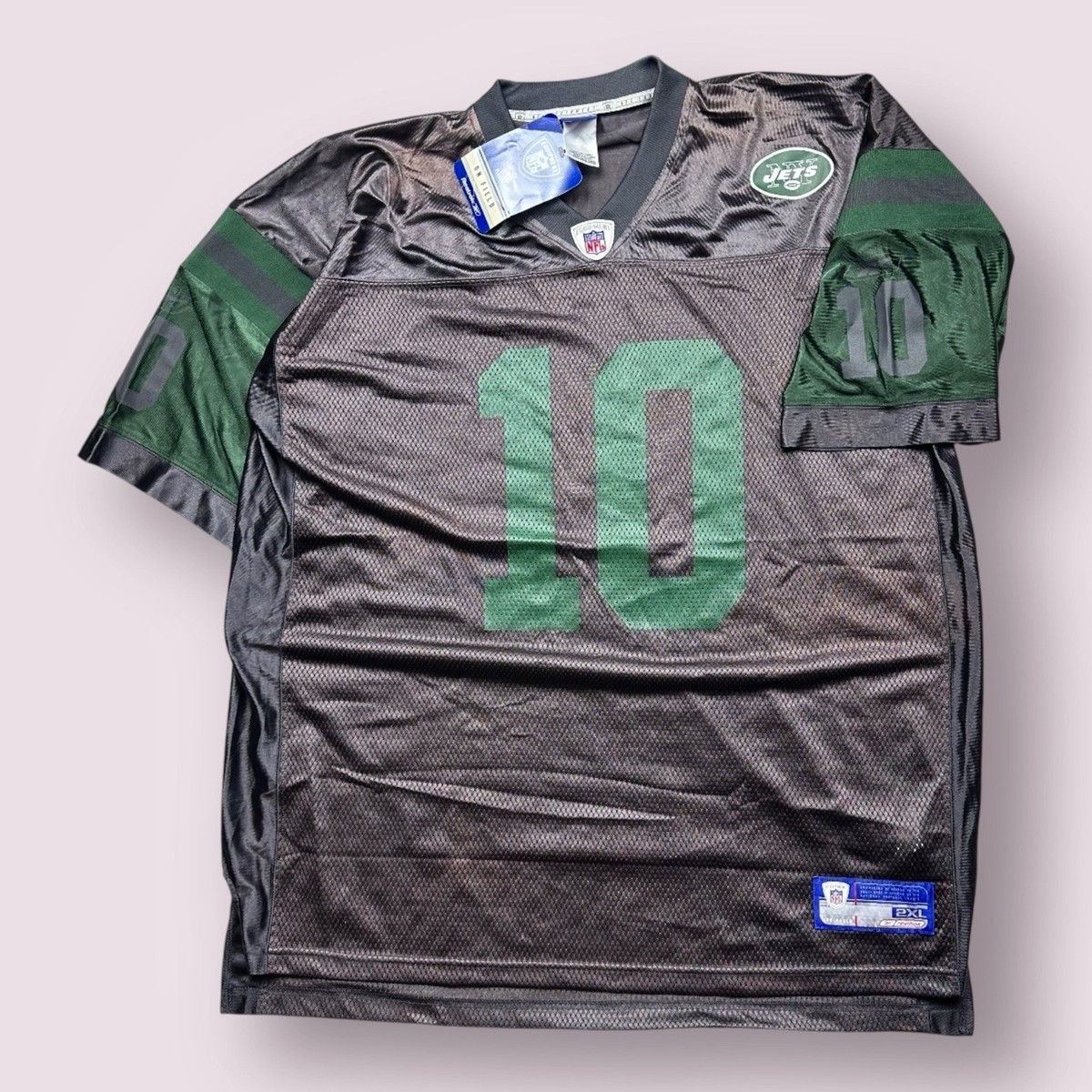 リーボック NFL ジェッツ #10 チャド ペニントン フットボールシャツ M Vintage Men's Reebok Chad Pennington #10 NY Jets NFL Football