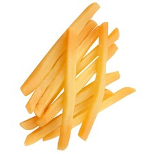 10 Pcs Pvc Artificial French Fries Toys Fake Realistic Food Faux