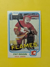 PAT RIGGIN 1981-82 O-PEE-CHEE RC #37 CALGARY FLAMES