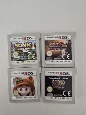 Nintendo 3DS Spielepaket x4 Super Mario 3D Land Sonic Generations Tekken Street 