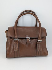 Borsa a mano Clarks in vera pelle marrone borsa a tracolla foderata in tartan
