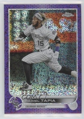 2022 Topps Chrome Purple Speckle Refractor 25/299 Raimel Tapia #69 mp7