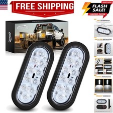 6inch Oval Trailer Tail Light 2pcs 10led White Reverse Back Up Lights Wsurfa... 6inch Oval Trailer Tail Light 2pcs 10led White Reverse Back Up Lights Wsurfa...