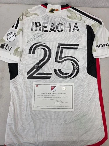 FC Dallas SABASTIEN IBEAGHA Signed Match Game Used 2023 Season Soccer Jersey