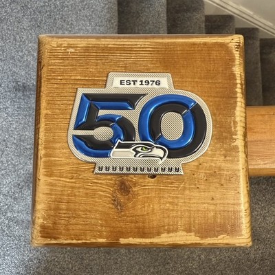 Seattle Seahawks ''50th Season'' Kunststoff Metallic Patch