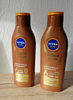 Nivea Sun Tropical Bronze - bräunende Sonnenlotion mit Carotin  - 2 x 200ml  NEU