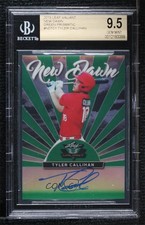 2019 Leaf Valiant New Dawn Green Prismatic 4/99 Tyler Callihan BGS 9.5 Auto j2k