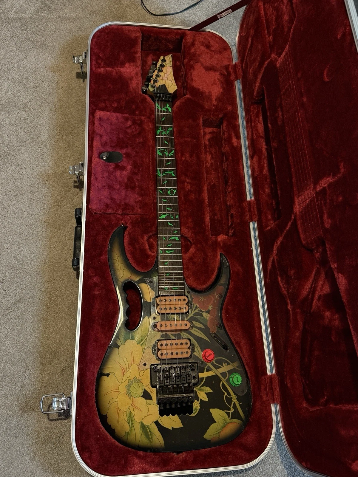90’s Ibanez JEM77 FP Floral Steve Vai guitar - Picture 1 of 11
