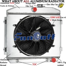 2 Row Radiator Wshroud Fan For 1955-1957 1956 Chevy Bel Air Nomad 210 150 V8 2 Row Radiator Wshroud Fan For 1955-1957 1956 Chevy Bel Air Nomad 210 150 V8