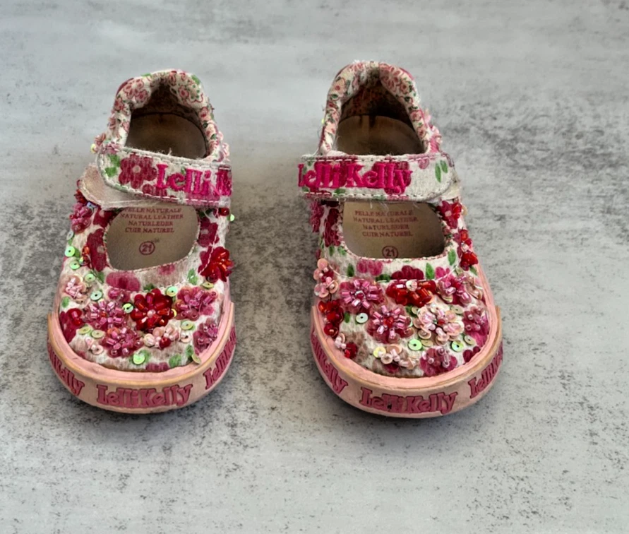 LelliKelly Pink Embellished Mary Janes, Toddler Girl (Size 5.5 US) - Image 3 of 4