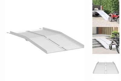 Rollstuhlrampe Silber 152x73x11 Cm Aluminium