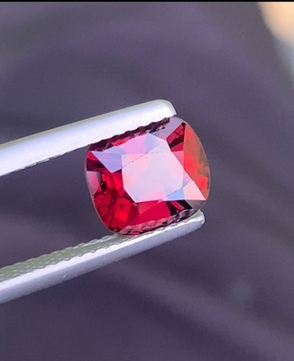 Natural Vivid Red Spinel 1.84 Ct Cushion Cut Burma Spinel Loose Gems Free Shipp