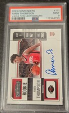 Amen Thompson Variation Rookie Ticket Autograph PSA 9
