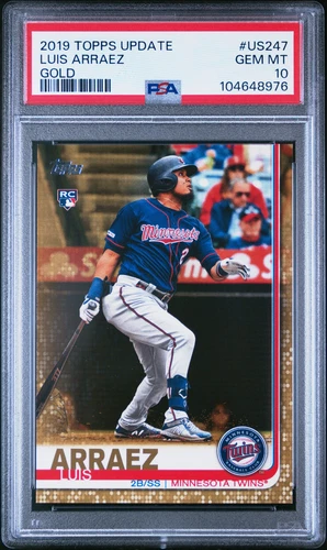 2019 Topps Update Gold Luis Arraez #US247 PSA 10 RC Gem Mint