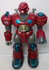 Hap-P-Kid Red Robot Action Figure Works w/ New Batteries No Accessories