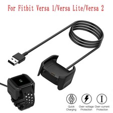 For Fitbit Versa / Versa Lite / Versa 2 USB Charger Charging Power Dock Cradle