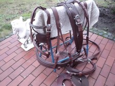 1-sp&auml;nner Brustblattgeschirr Gr. Pony mit Quick Relaise, braun