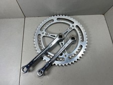 Vintage Campagnolo guarnitura doppia acciaio  cromato 52/42  9/16X20F