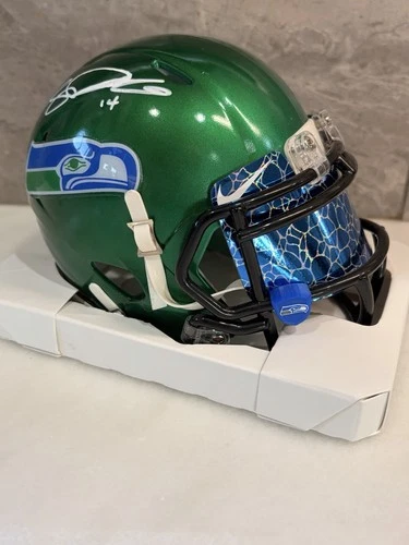 Sam Darnold Signed Mini Helmet  Seahawks Custom Super Bowl Champ Beckett Coa