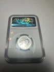 1967 CANADA SILVER 25 CENTS MS 60 NGC  BEAUTIFUL GEM COIN