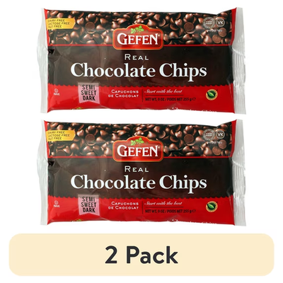 #ad Pack of 2 Semi Sweet Dark Chocolate Baking Chips 9 oz Bags $10.69
