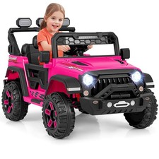 12V Kids Ride On Truck with 2 12V Motors Spring Suspension  Remote Control