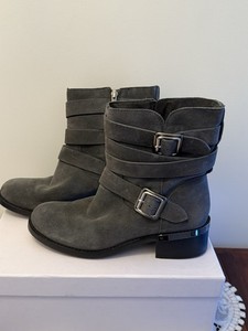 Vince Camuto Womens Size 6.5 Ankle Boot Micro Suede VC Webey Granite PEAK VERONA