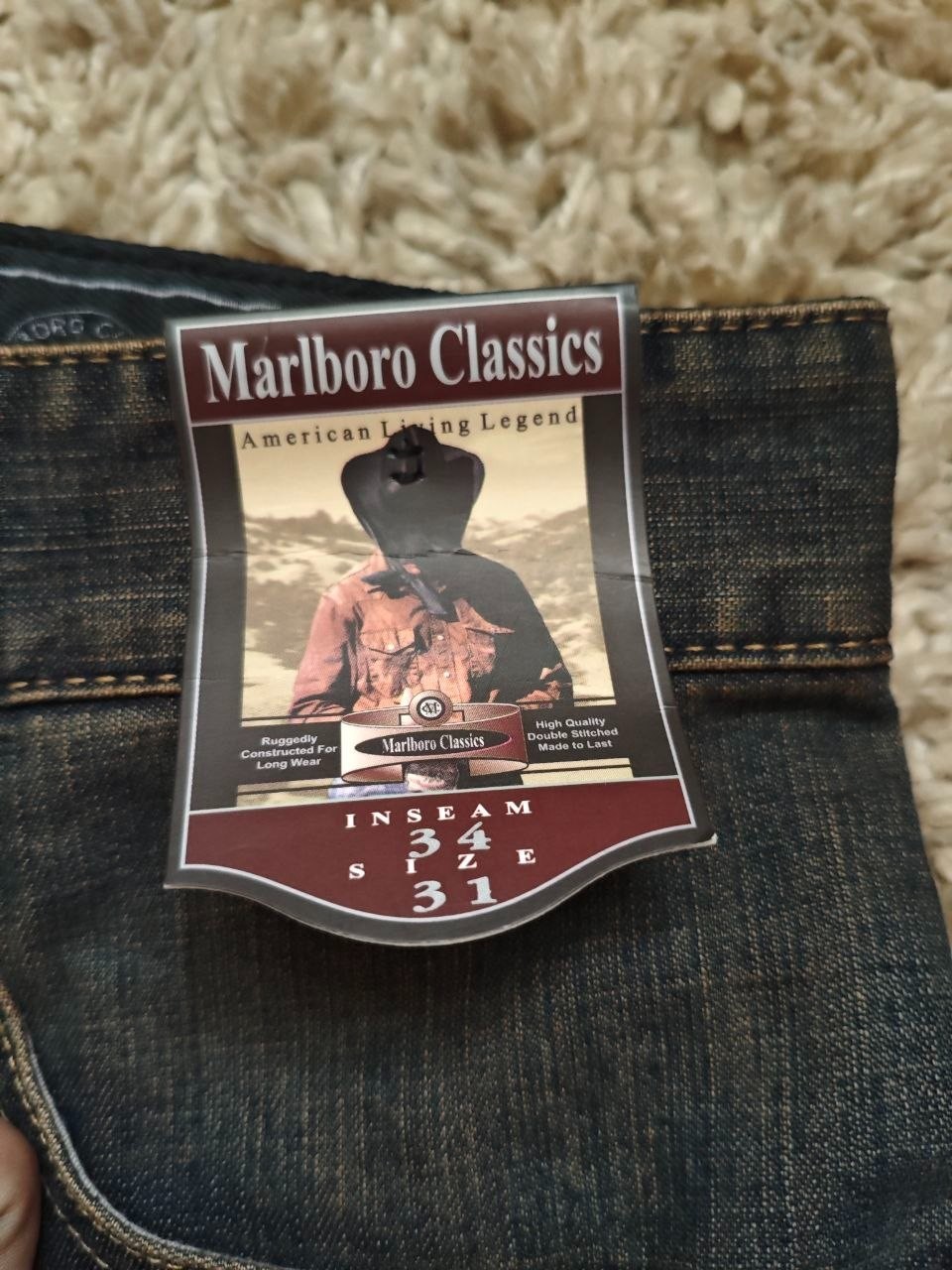 Marlboro Classics Men's Blue Denim Jeans Size S31 L34 image 3