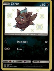 Zorua SV25/SV94 Hidden Fates Shiny Vault