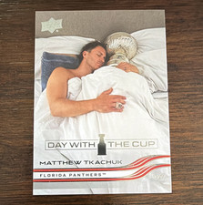2025 Upper Deck Series 2 Day With The Cup Matthew Tkachuk #DC-5 card