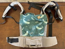 Tula Standard Baby Carrier Infant Toddler 15-45 lbs Whale Blue Retired HTF Print