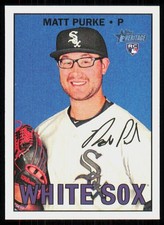 2016 Topps Heritage Matt Purke Rookie Chicago White Sox #638