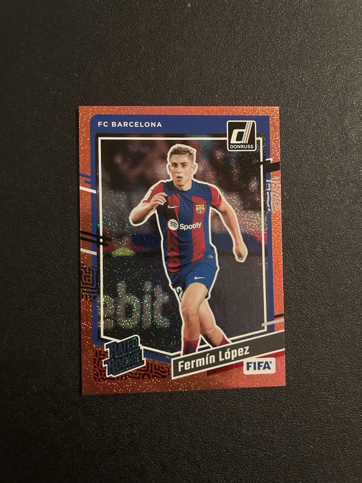 2023-24 Donruss FIFA Fermin Lopez RC Red Rated Rookie 86/99 BARCELONA